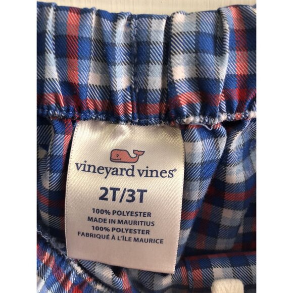 Vineyard Vines Size 2T Plaid Pajama Pants - Picture 3 of 6